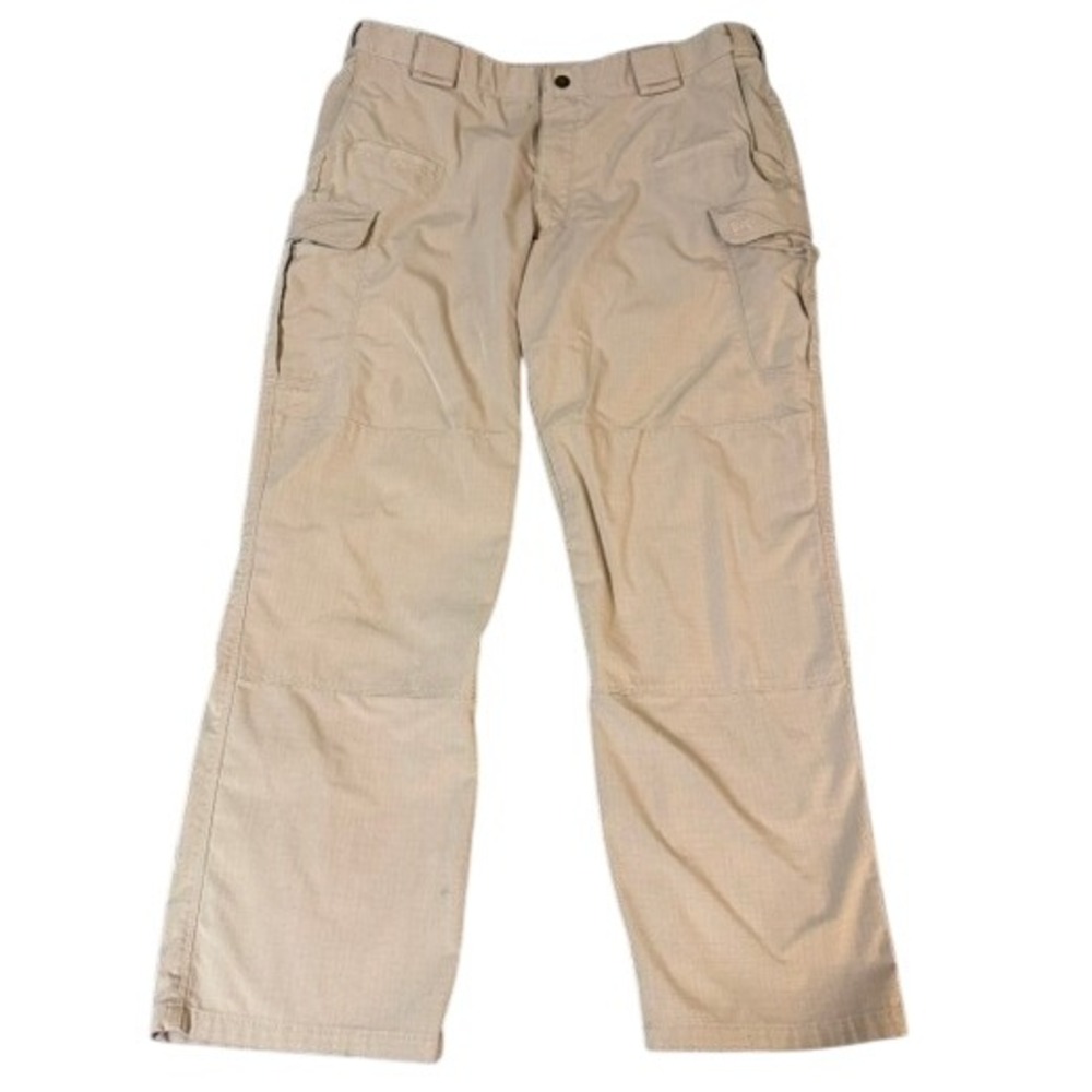 5.11 Tactical Pants Mens 38x30 Beige Cargo Canvas Ripstop Work‎ Utility EUC